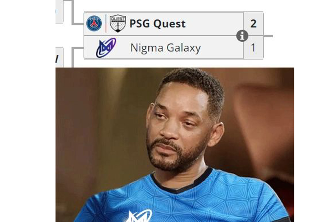 Sumail tấu hài, Nigma Galaxy thêm một lần gọi PSG.Quest bằng bố cùng bài ca "giải sau của chúng ta"